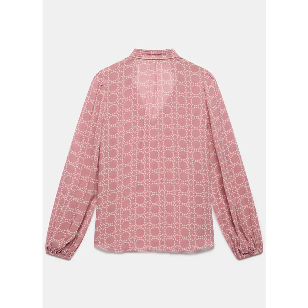 Mint Velvet Pink Geometric Print Blouse